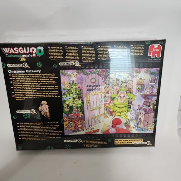 Sawgij Christmas Puzzle 8 Christmas Getaway 1000 pc Santa Humor Mystery New - Picture 2 of 6